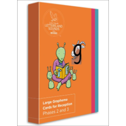 9780008505981 Collins Big Cat for Little Wandle Letters and Sounds Large Grapheme Cards for Reception: Phases 2 and 3 (A4)
