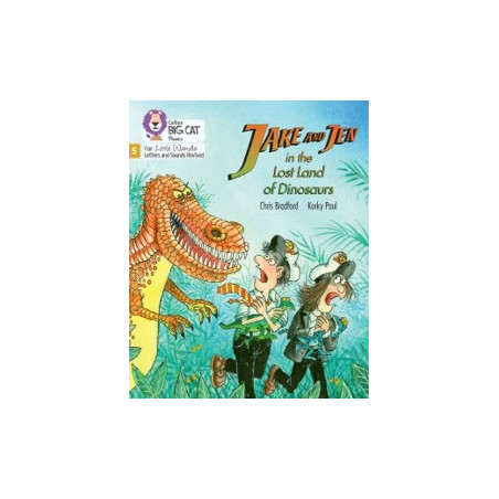 9780008539368 Jake and Jen in the Lost Land of Dinosaurs | Little Wandle Letters and Sounds (Revised)