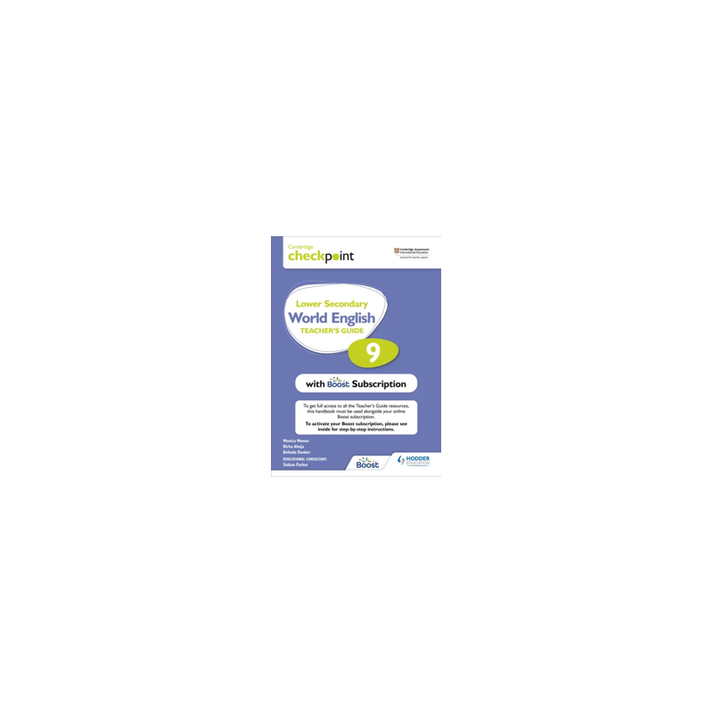 9781398307711 Cambridge Checkpoint Lower Secondary World English Stage 9 Teacher's Guide (Bundle)