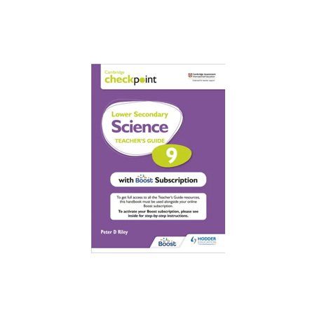 9781398300774 Cambridge Checkpoint Lower Secondary Science Stage 9 Teacher's Guide (Bundle)