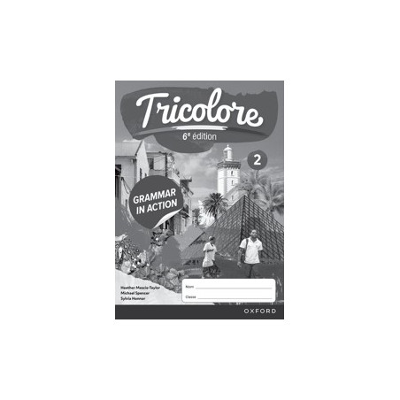 9781382045278 Tricolore 6e édition Workbook 2 Grammar in Action (pack of 8)