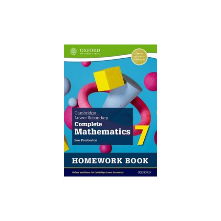 9781382018722 Cambridge Lower Secondary Complete Mathematics 7 Homework Book (Second Edition)
