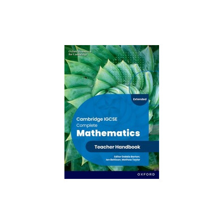 9781382042543 Cambridge IGCSE Complete Mathematics Extended Teacher Handbook (Sixth Edition)