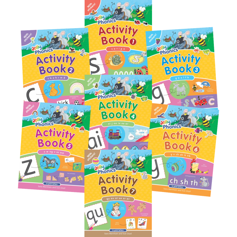 9781844142767 Jolly Phonics Activity Books (Set of 1-7) | Cambridge International Education