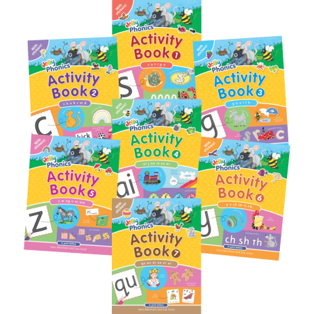 9781844142767 Jolly Phonics Activity Books (Set of 1-7) | Cambridge International Education