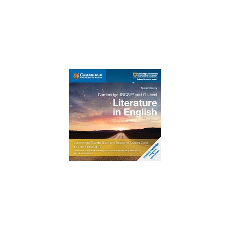 9781108457330 Cambridge IGCSE and O Level Literature in English Teacher's Resource | Cambridge International Education
