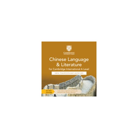 9781009332811 Chinese Language and Literature for Cambridge International A Level Teacher's Resource | Cambridge International E